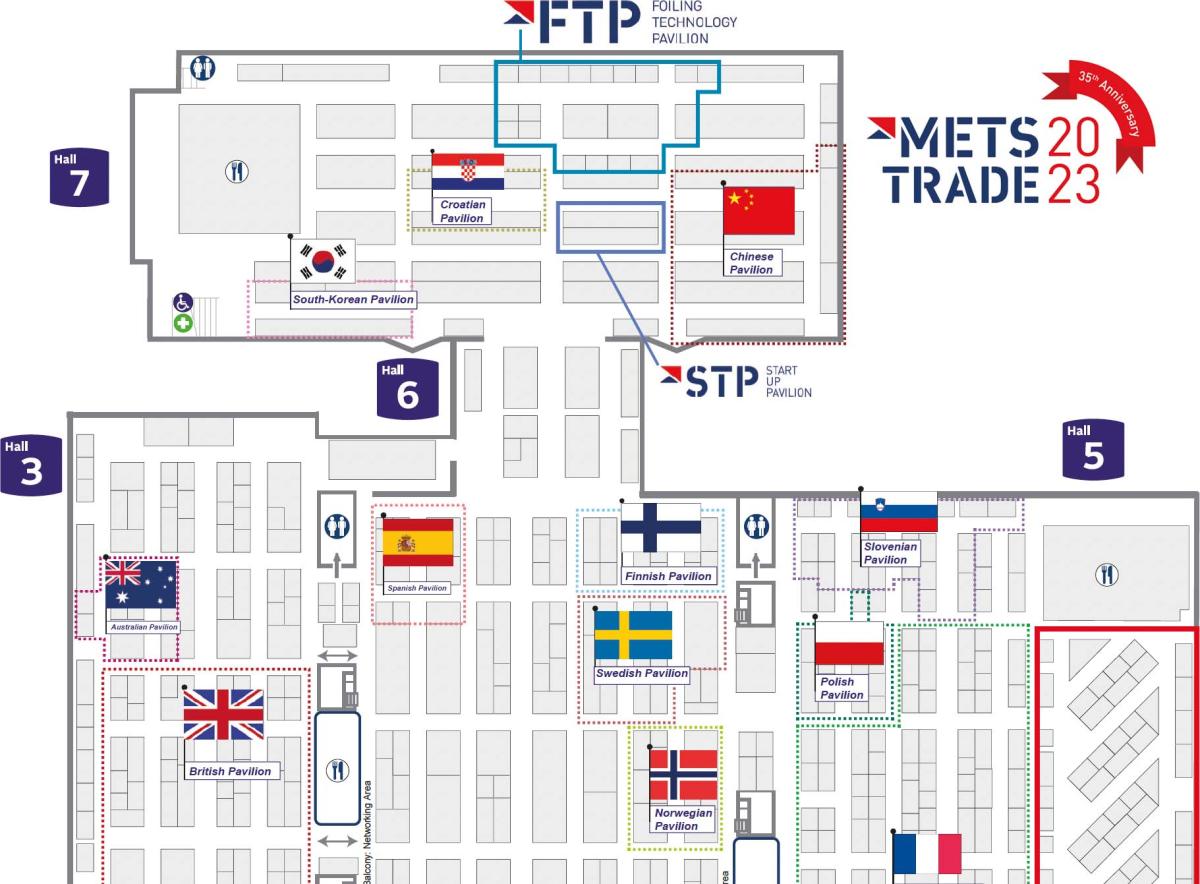 METSTRADE 2023 floor plan Finnish pavilion