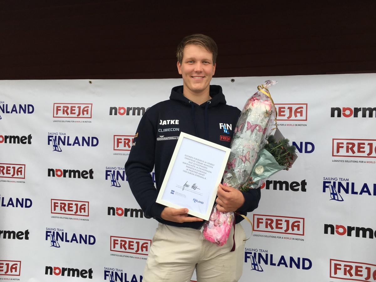 Oskari Muhonen palkittiin jälleen vuoden purjehtijana