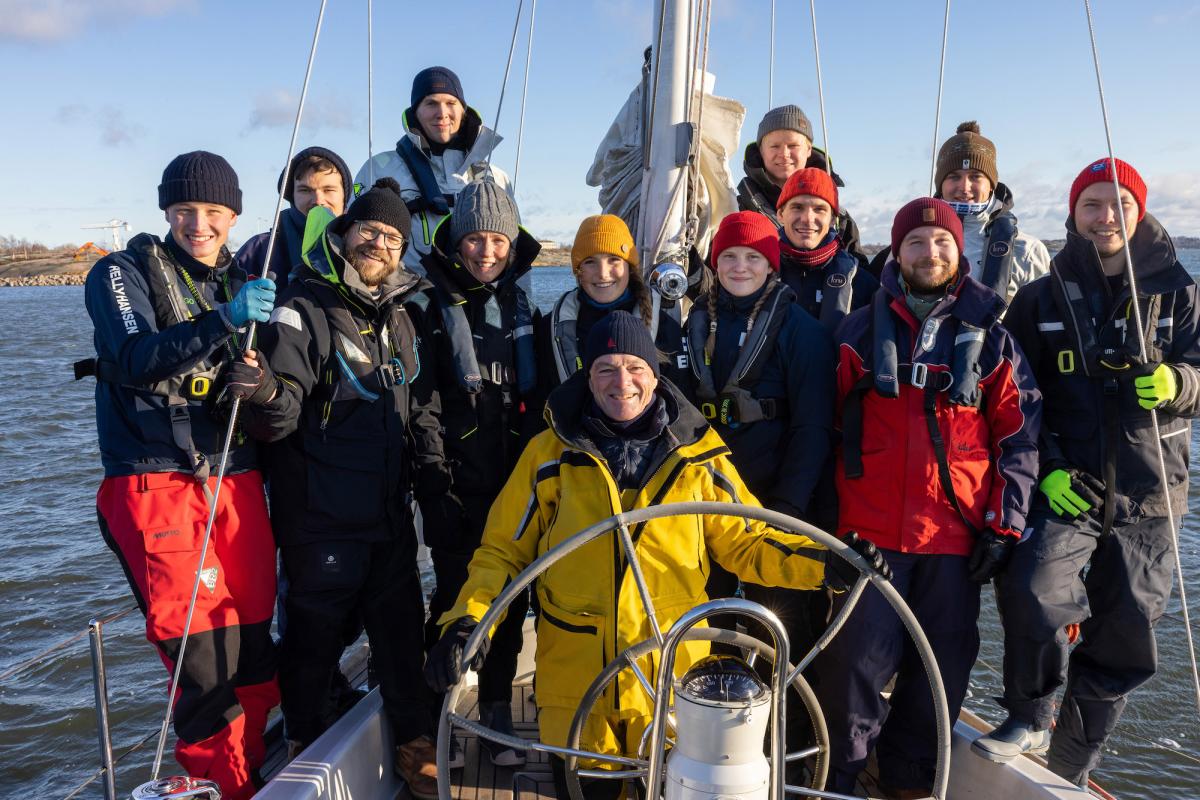 Tapio Lehtinen ja Ocean Globe Race crew