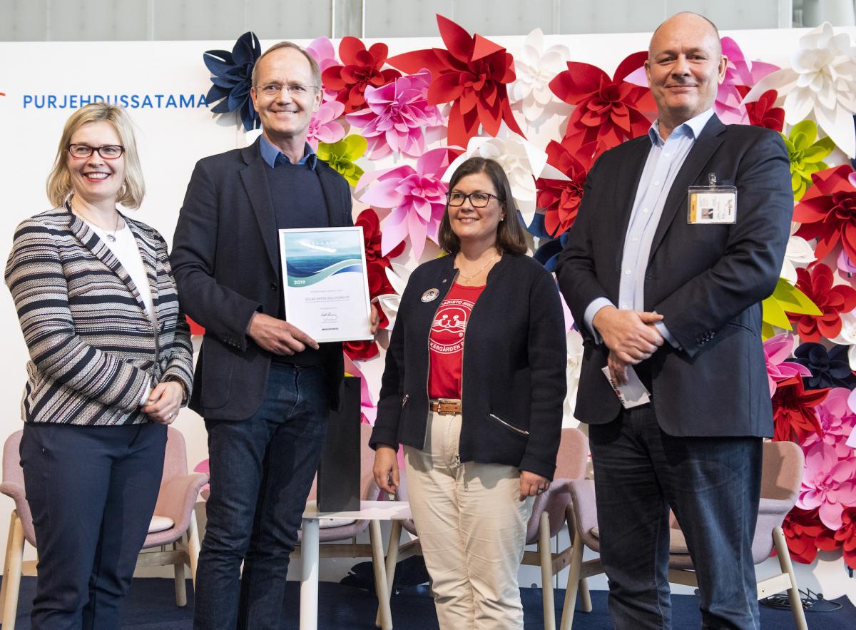 Ensimmäisen Pelasta Itämeri -palkinnon sai Solar Water Solutions Oy